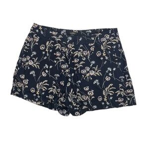 Loft Blue Floral Shorts Size 6 Women’s
